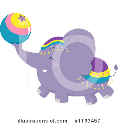 Royalty-Free (RF) Elephant Clipart Illustration by BNP Design Studio - Stock Sample #1163457