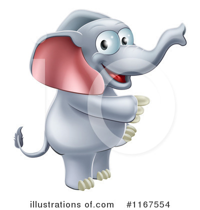 Royalty-Free (RF) Elephant Clipart Illustration by AtStockIllustration - Stock Sample #1167554