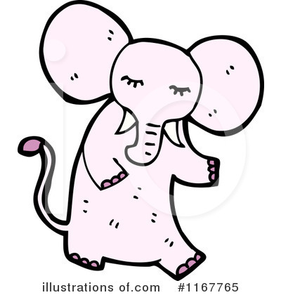 Royalty-Free (RF) Elephant Clipart Illustration by lineartestpilot - Stock Sample #1167765