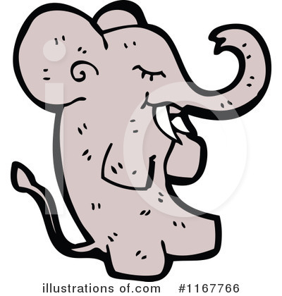 Royalty-Free (RF) Elephant Clipart Illustration by lineartestpilot - Stock Sample #1167766
