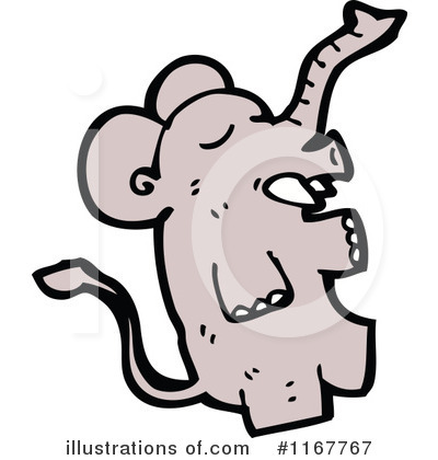 Royalty-Free (RF) Elephant Clipart Illustration by lineartestpilot - Stock Sample #1167767