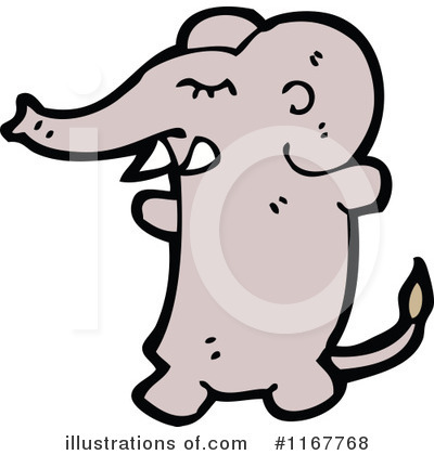 Royalty-Free (RF) Elephant Clipart Illustration by lineartestpilot - Stock Sample #1167768