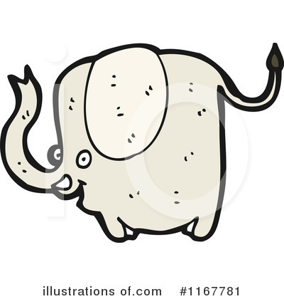 Royalty-Free (RF) Elephant Clipart Illustration by lineartestpilot - Stock Sample #1167781