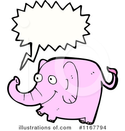 Royalty-Free (RF) Elephant Clipart Illustration by lineartestpilot - Stock Sample #1167794
