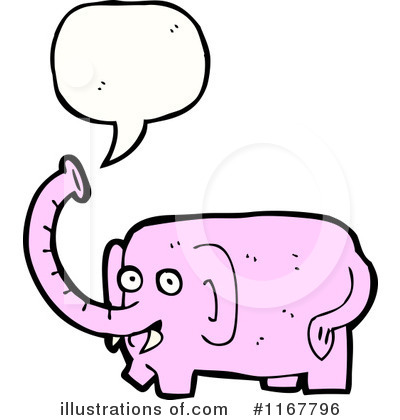 Royalty-Free (RF) Elephant Clipart Illustration by lineartestpilot - Stock Sample #1167796