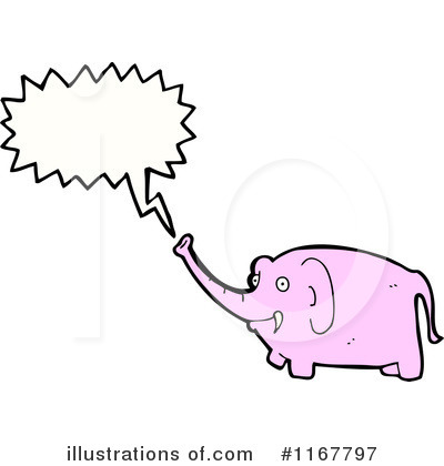 Royalty-Free (RF) Elephant Clipart Illustration by lineartestpilot - Stock Sample #1167797