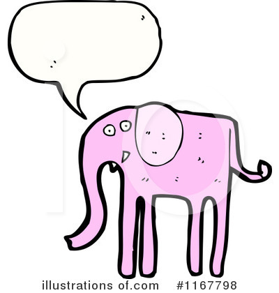 Royalty-Free (RF) Elephant Clipart Illustration by lineartestpilot - Stock Sample #1167798