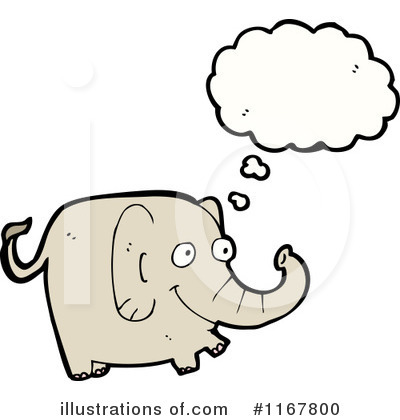 Royalty-Free (RF) Elephant Clipart Illustration by lineartestpilot - Stock Sample #1167800