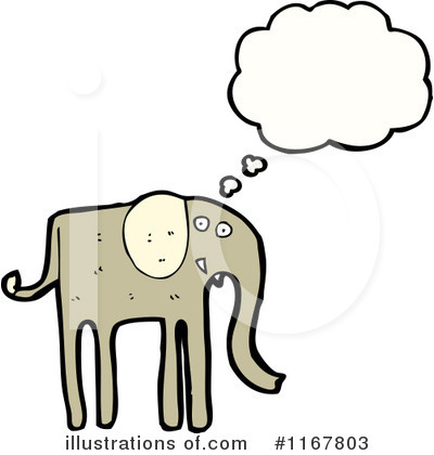 Royalty-Free (RF) Elephant Clipart Illustration by lineartestpilot - Stock Sample #1167803