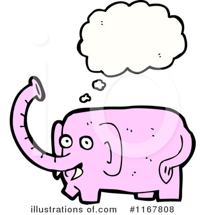 Royalty-Free (RF) Elephant Clipart Illustration by lineartestpilot - Stock Sample #1167808