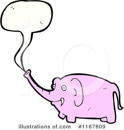 Royalty-Free (RF) Elephant Clipart Illustration by lineartestpilot - Stock Sample #1167809
