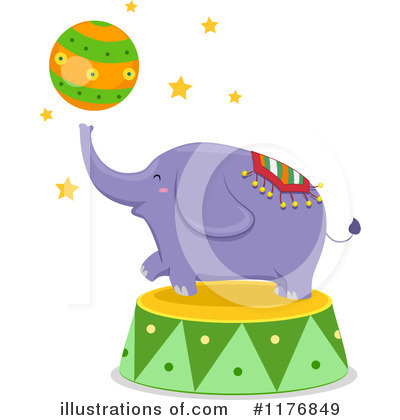 Royalty-Free (RF) Elephant Clipart Illustration by BNP Design Studio - Stock Sample #1176849