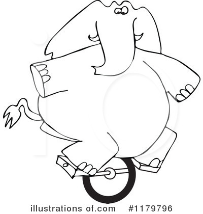 Royalty-Free (RF) Elephant Clipart Illustration by djart - Stock Sample #1179796