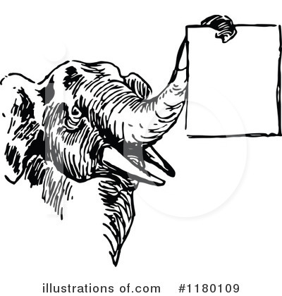 Elephant Clipart #1180109 by Prawny Vintage