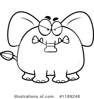 Royalty-Free (RF) Elephant Clipart Illustration by Cory Thoman - Stock Sample #1189248