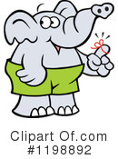 Elephant Clipart #1198892 by Johnny Sajem
