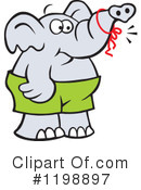 Elephant Clipart #1198897 by Johnny Sajem