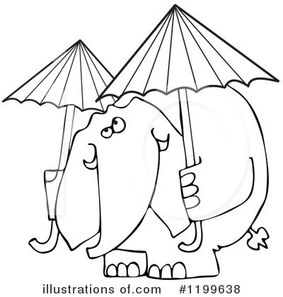 Royalty-Free (RF) Elephant Clipart Illustration by djart - Stock Sample #1199638