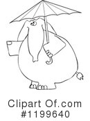 Elephant Clipart #1199640 by djart