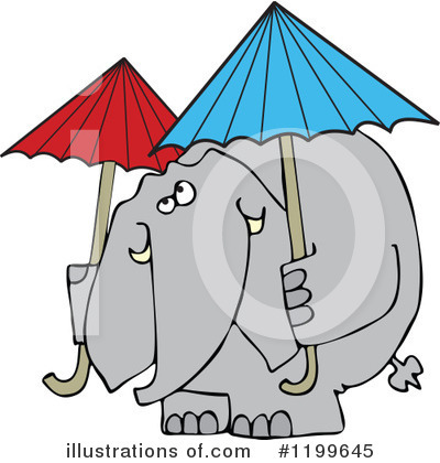 Royalty-Free (RF) Elephant Clipart Illustration by djart - Stock Sample #1199645