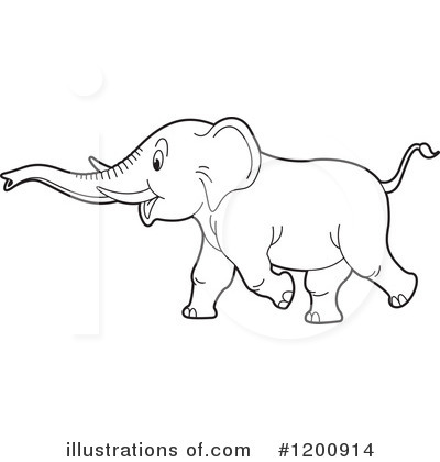 Royalty-Free (RF) Elephant Clipart Illustration by Lal Perera - Stock Sample #1200914