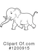 Elephant Clipart #1200915 by Lal Perera