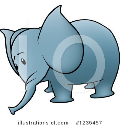 Royalty-Free (RF) Elephant Clipart Illustration by dero - Stock Sample #1235457