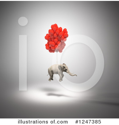 Royalty-Free (RF) Elephant Clipart Illustration by Mopic - Stock Sample #1247385