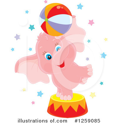 Royalty-Free (RF) Elephant Clipart Illustration by Alex Bannykh - Stock Sample #1259085