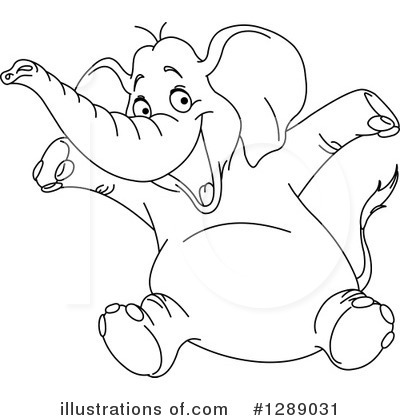 Royalty-Free (RF) Elephant Clipart Illustration by yayayoyo - Stock Sample #1289031