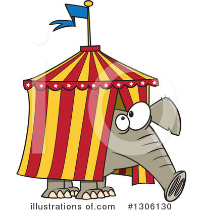 Circus Tent Clipart #1306130 by toonaday