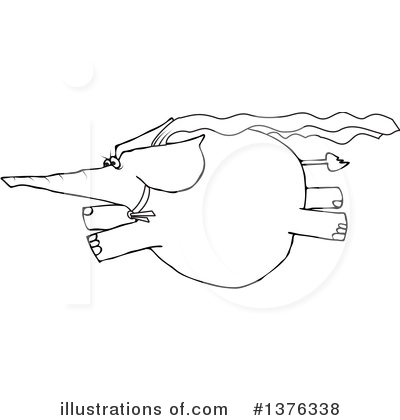 Royalty-Free (RF) Elephant Clipart Illustration by djart - Stock Sample #1376338