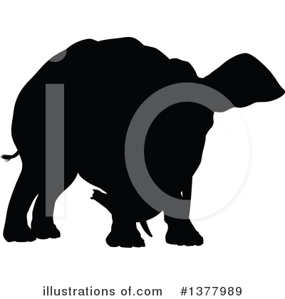 Royalty-Free (RF) Elephant Clipart Illustration by AtStockIllustration - Stock Sample #1377989