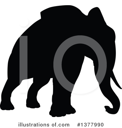 Royalty-Free (RF) Elephant Clipart Illustration by AtStockIllustration - Stock Sample #1377990