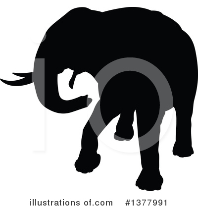 Royalty-Free (RF) Elephant Clipart Illustration by AtStockIllustration - Stock Sample #1377991