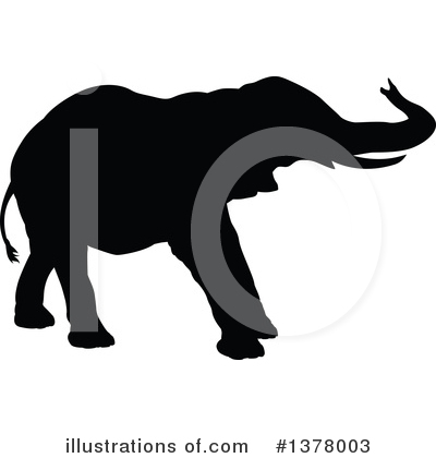 Royalty-Free (RF) Elephant Clipart Illustration by AtStockIllustration - Stock Sample #1378003
