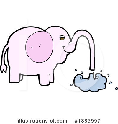 Pink Elephant Clipart #1385997 by lineartestpilot