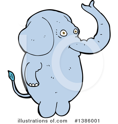 Royalty-Free (RF) Elephant Clipart Illustration by lineartestpilot - Stock Sample #1386001