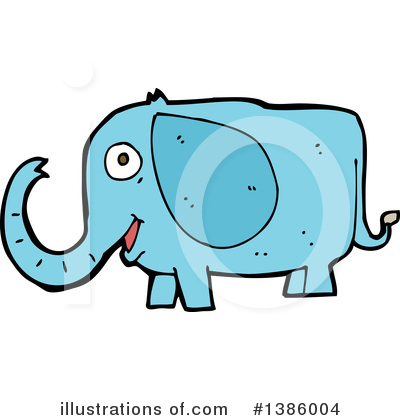 Royalty-Free (RF) Elephant Clipart Illustration by lineartestpilot - Stock Sample #1386004