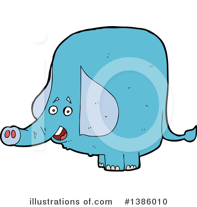 Royalty-Free (RF) Elephant Clipart Illustration by lineartestpilot - Stock Sample #1386010
