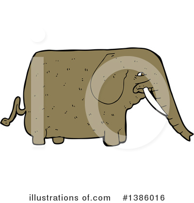 Royalty-Free (RF) Elephant Clipart Illustration by lineartestpilot - Stock Sample #1386016