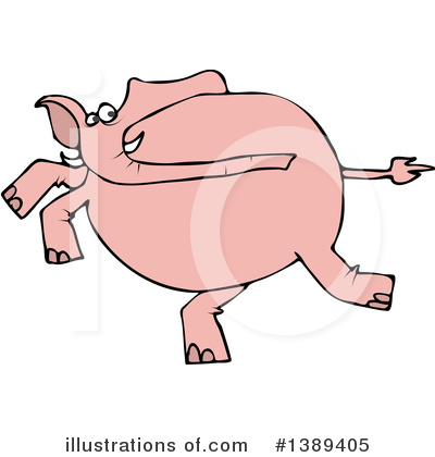 Royalty-Free (RF) Elephant Clipart Illustration by djart - Stock Sample #1389405