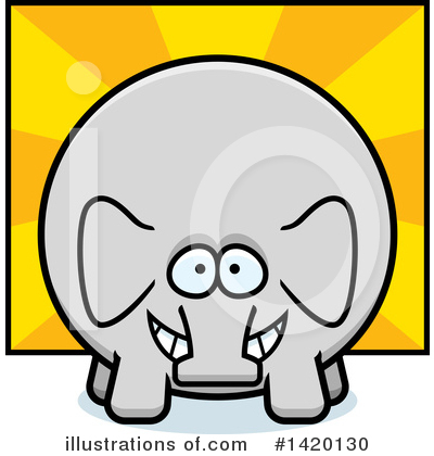 Royalty-Free (RF) Elephant Clipart Illustration by Cory Thoman - Stock Sample #1420130