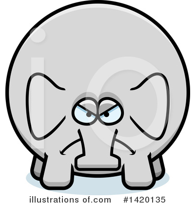 Royalty-Free (RF) Elephant Clipart Illustration by Cory Thoman - Stock Sample #1420135