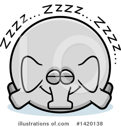 Royalty-Free (RF) Elephant Clipart Illustration by Cory Thoman - Stock Sample #1420138