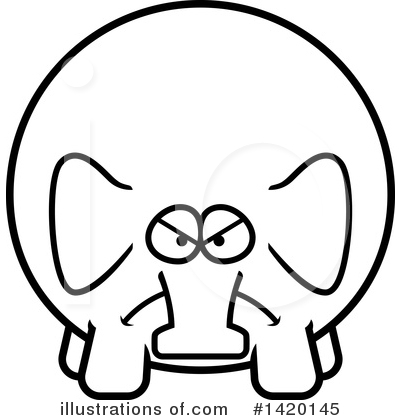 Royalty-Free (RF) Elephant Clipart Illustration by Cory Thoman - Stock Sample #1420145