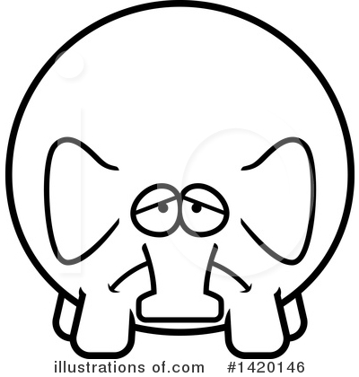 Royalty-Free (RF) Elephant Clipart Illustration by Cory Thoman - Stock Sample #1420146