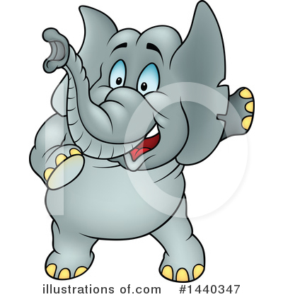 Royalty-Free (RF) Elephant Clipart Illustration by dero - Stock Sample #1440347