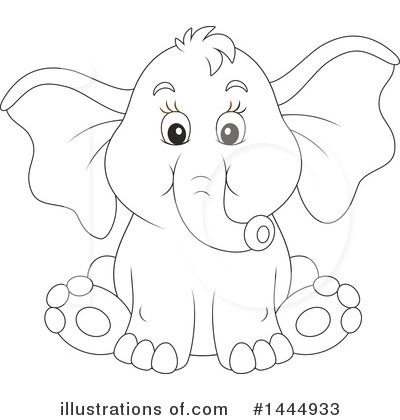 Royalty-Free (RF) Elephant Clipart Illustration by Alex Bannykh - Stock Sample #1444933