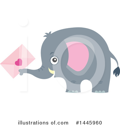 Royalty-Free (RF) Elephant Clipart Illustration by visekart - Stock Sample #1445960